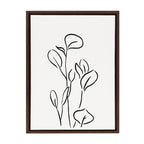 Sylvie Botanical Sketch Print No 3 Framed Canvas by The Creative Bunch Studio
