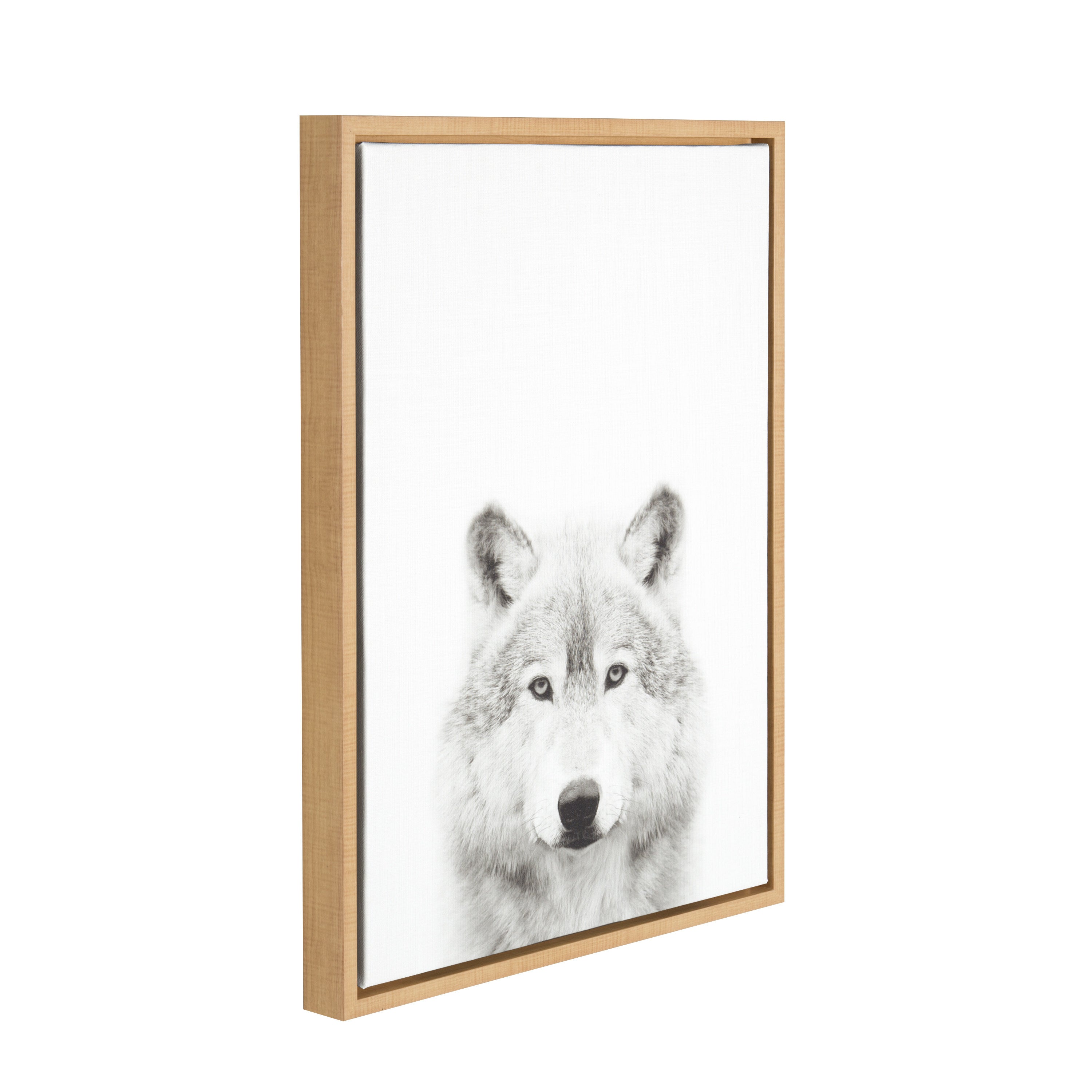 Sylvie Wolf Framed Canvas by Simon Te Tai