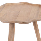 Alezar Scallop Wood Side Table