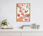 Sylvie Game Night Poker Framed Canvas by Honey Island Studio