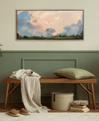Sylvie Beaded Clouds Framed Canvas by Mary Sparrow