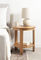 Foxford Round Wood Side Table