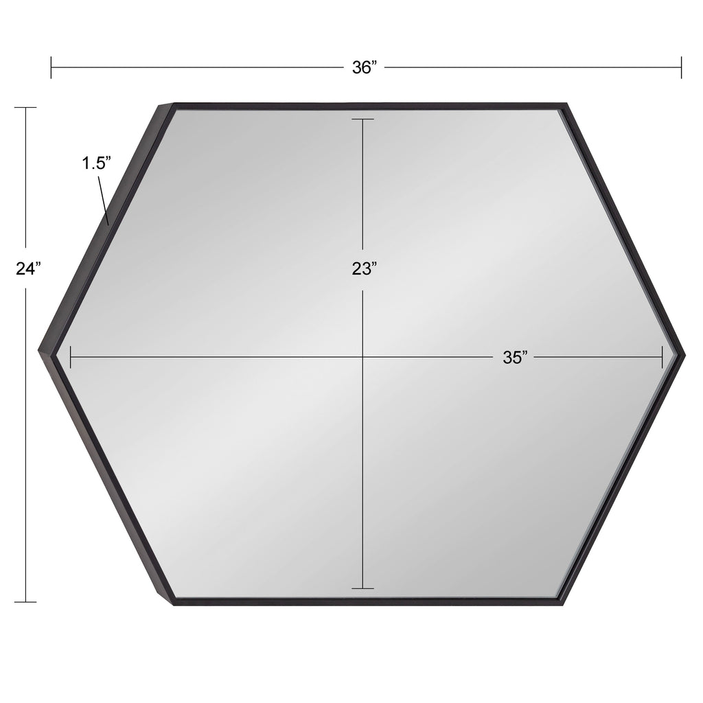 Rhodes Framed Hexagon Wall Mirror