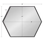 Rhodes Framed Hexagon Wall Mirror