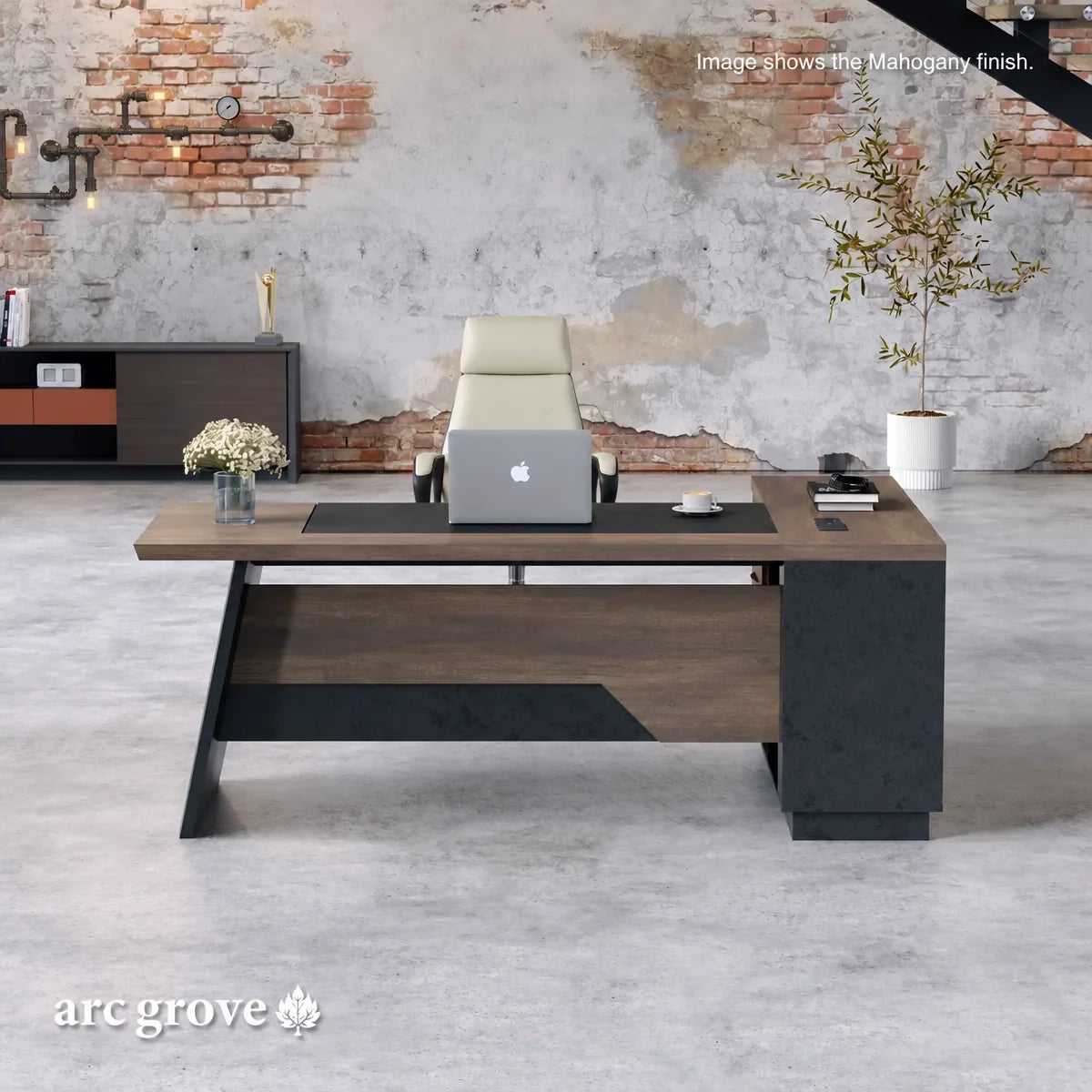 Linton · Modern L-Shaped Executive Desk