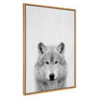 Sylvie Wolf Framed Canvas by Simon Te Tai