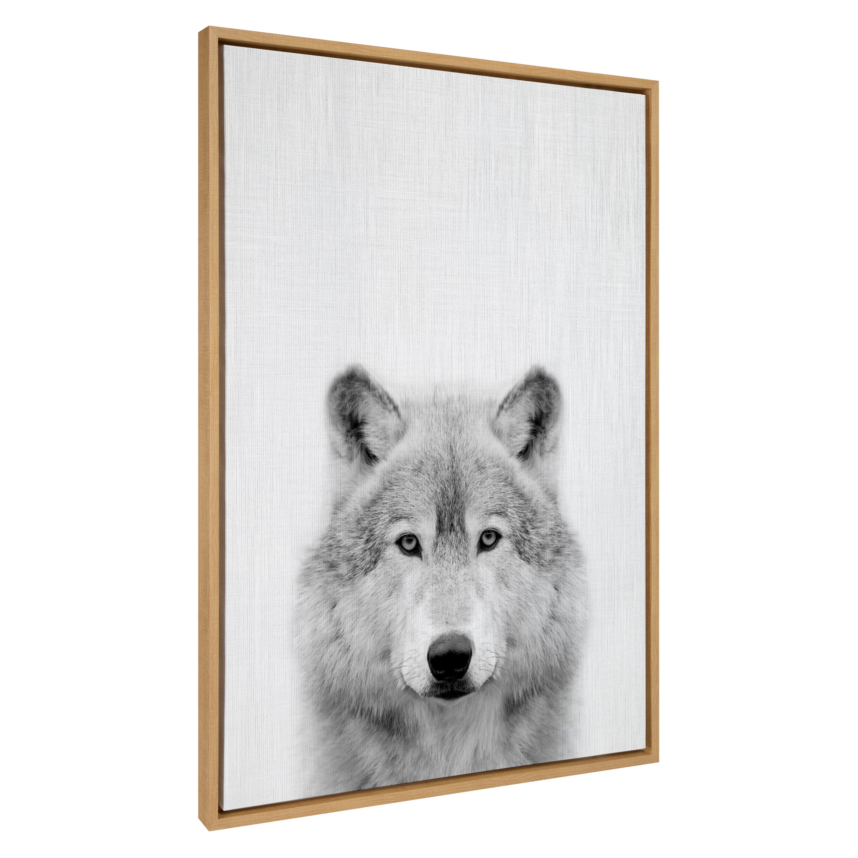 Sylvie Wolf Framed Canvas by Simon Te Tai
