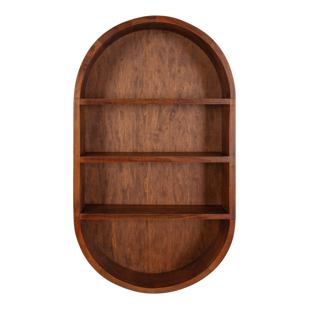 Hutton Wood Capsule Wall Shelf