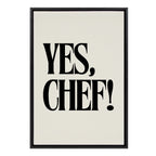 Sylvie Yes Chef Framed Canvas by Saint and Sailor Studios