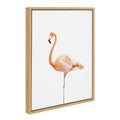 Sylvie Flamingo Standing Framed Canvas by Amy Peterson Art Studio