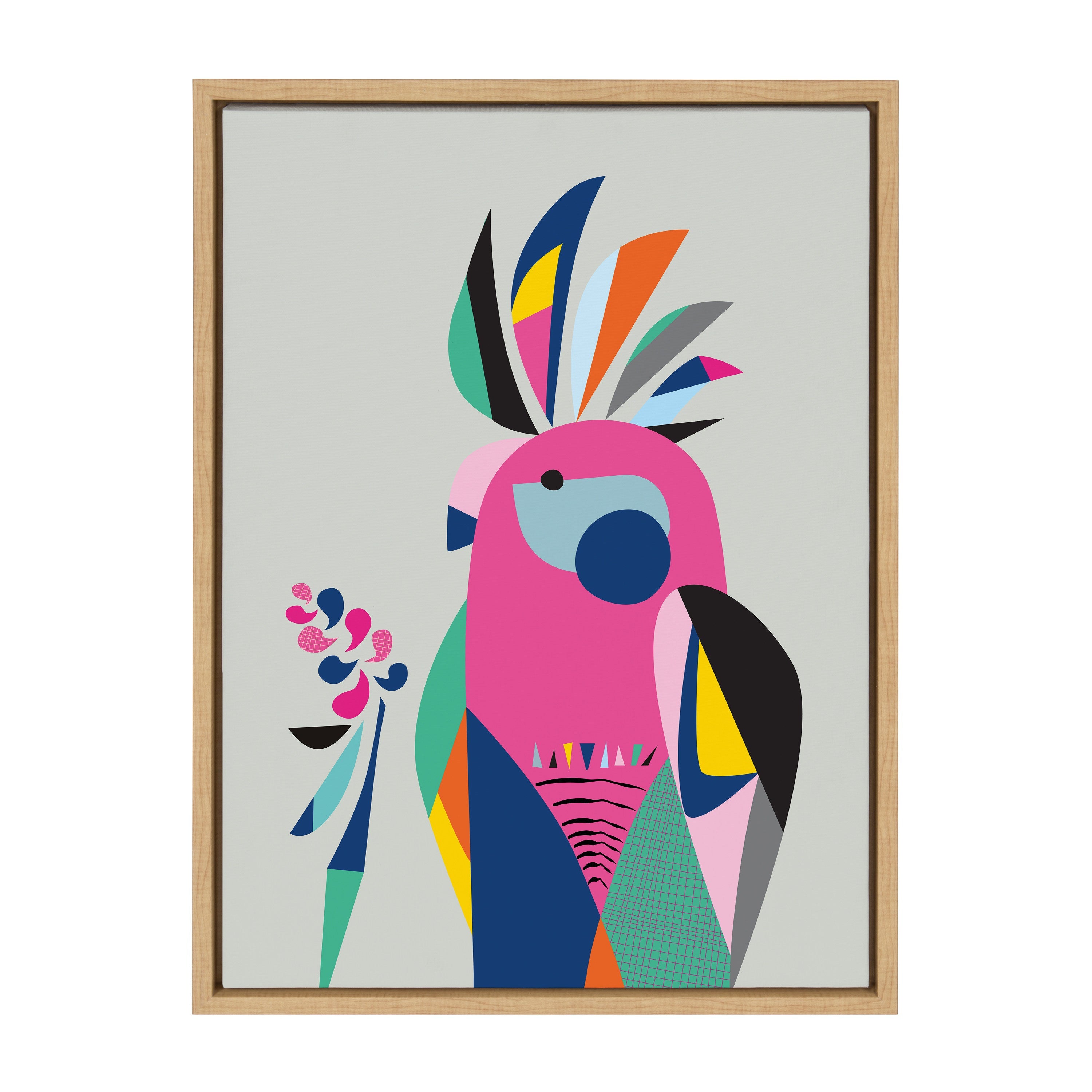Sylvie Galah Framed Canvas by Rachel Lee of My Dream Wall