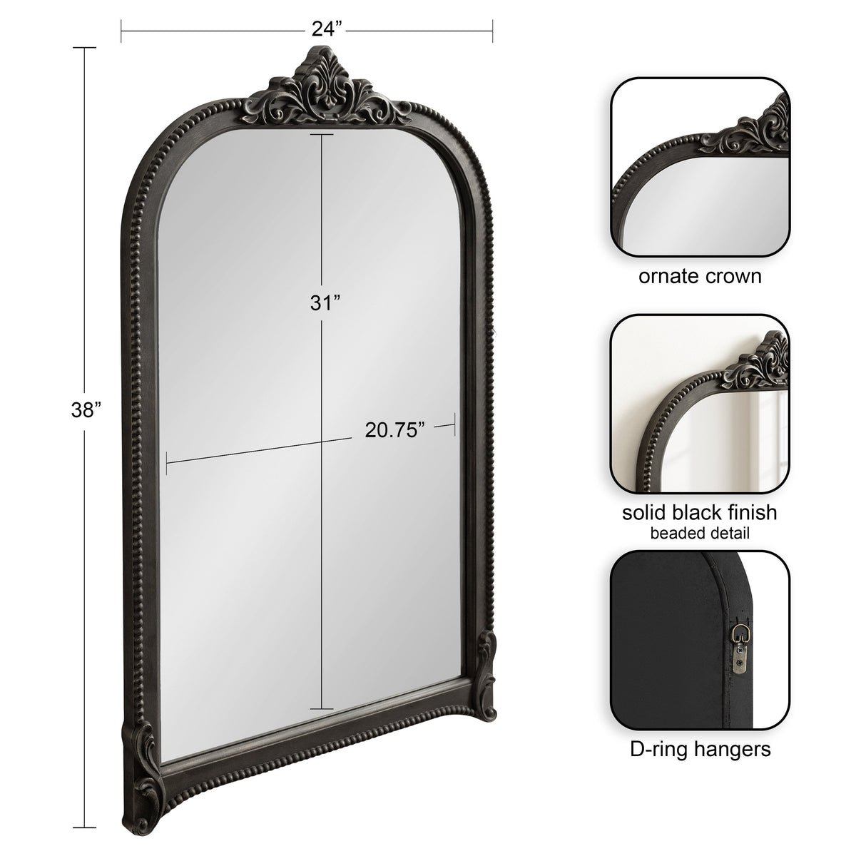 Hubanks Arched Wall Mirror