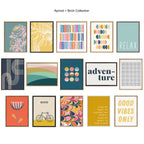 Sylvie Floral in Teal Framed Canvas by Apricot and Birch