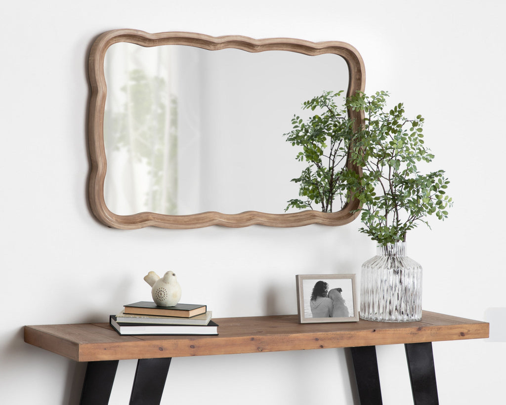 Hatherleigh Scallop Wood Wall Mirror