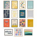 Sylvie Abstract Shapes Framed Canvas Set by Apricot and Birch