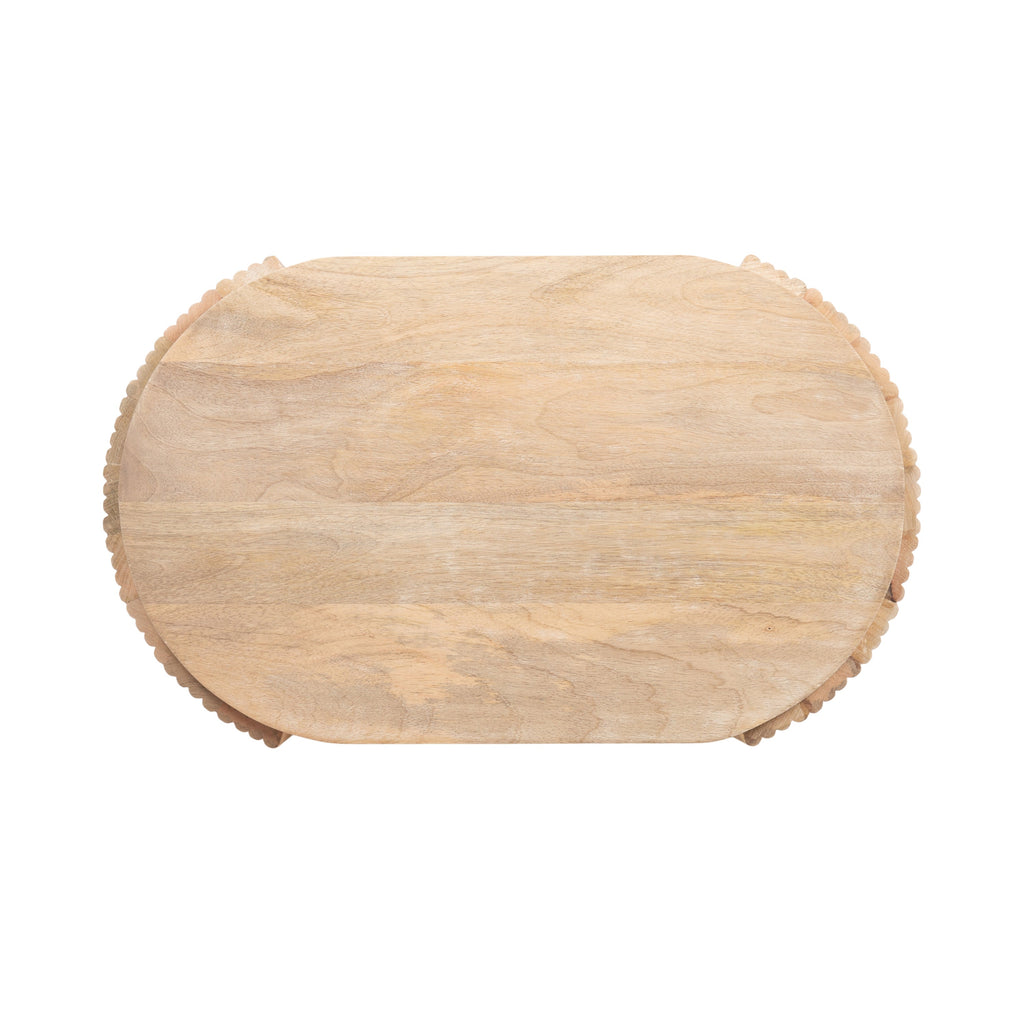 Cakora Capsule Wood Side Table