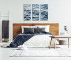 Coastal Ocean Waves Canvas Wall Art Set by The Creative Bunch Studio