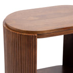 Cakora Capsule Wood Side Table