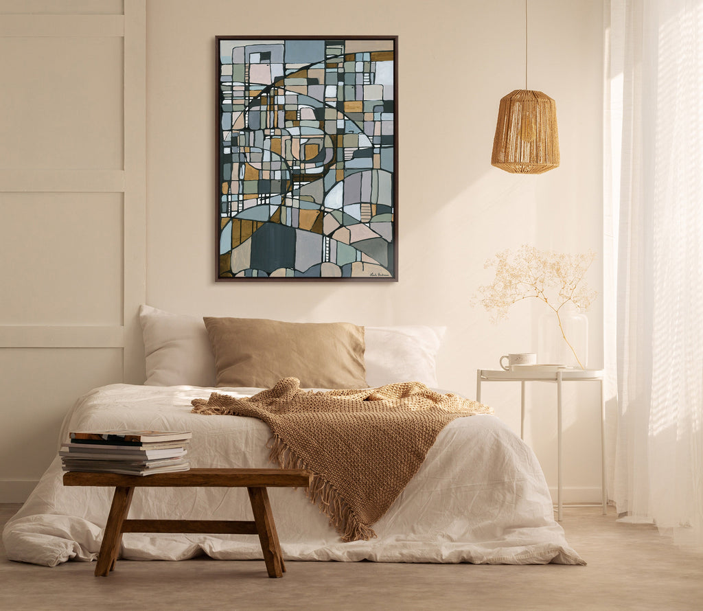 Sylvie Deco Nadeau Framed Canvas by Leah Nadeau