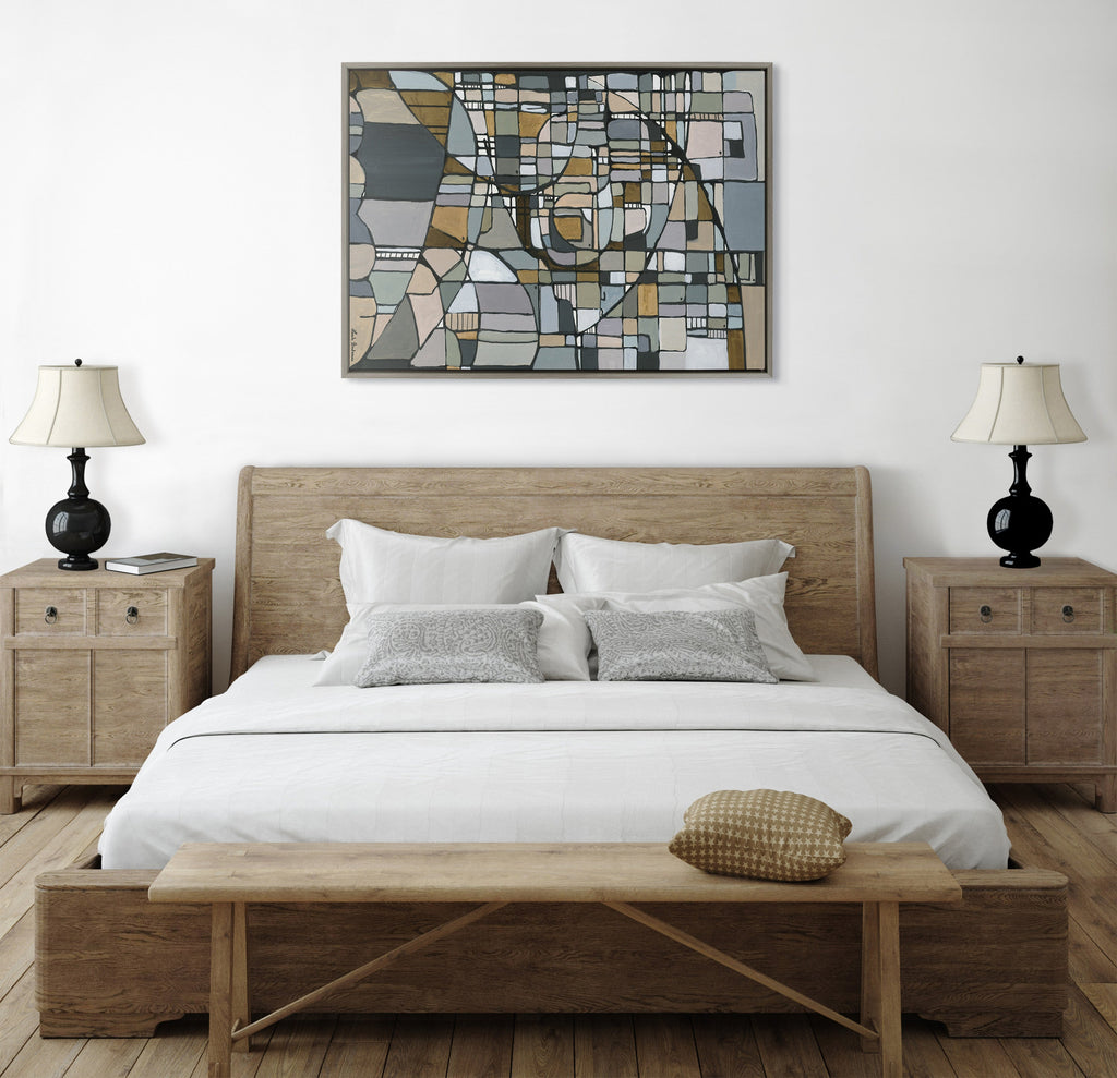 Sylvie Deco Nadeau Framed Canvas by Leah Nadeau