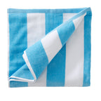 Cotton Velour Cabana Stripe Beach Towel - Novia Collection