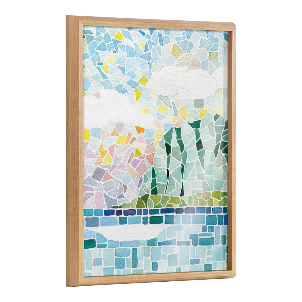 Blake One Fine Morning Framed Printed Glass by Janet Meinke-Lau