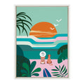 Sylvie Sun Flock Framed Canvas by Rachel Lee of My Dream Wall