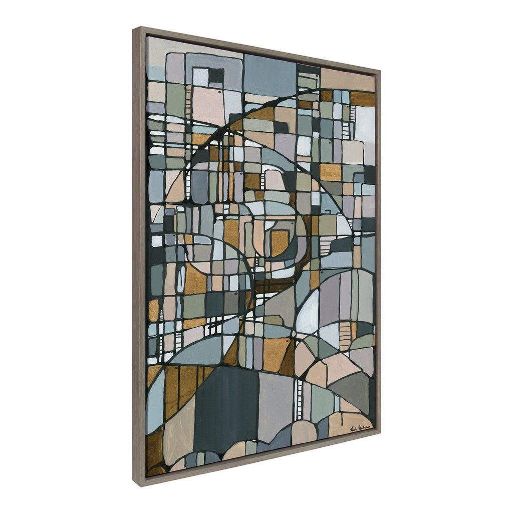 Sylvie Deco Nadeau Framed Canvas by Leah Nadeau