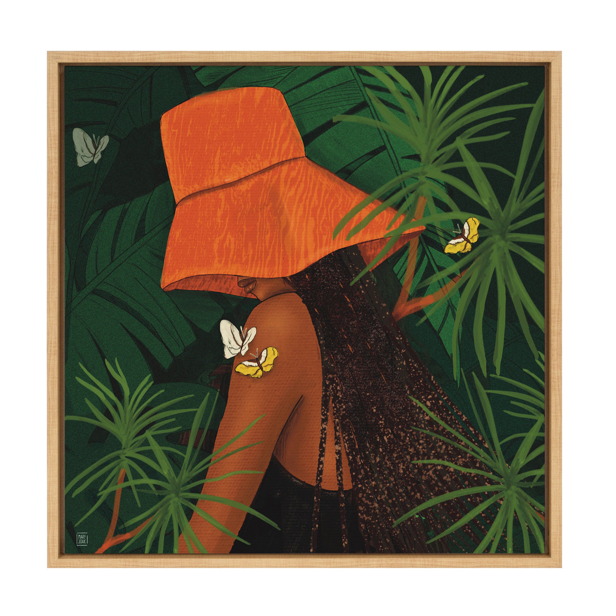 Sylvie Tell Me About Hope Framed Canvas by Mary Joak
