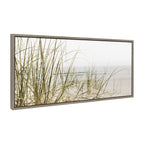 Sylvie Calming Beach Grass Framed Canvas by The Creative Bunch Studio