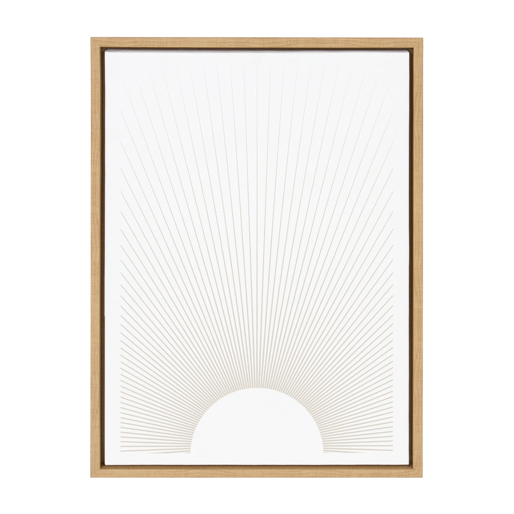 Sylvie Sun Rays Framed Canvas by Rocket Jack