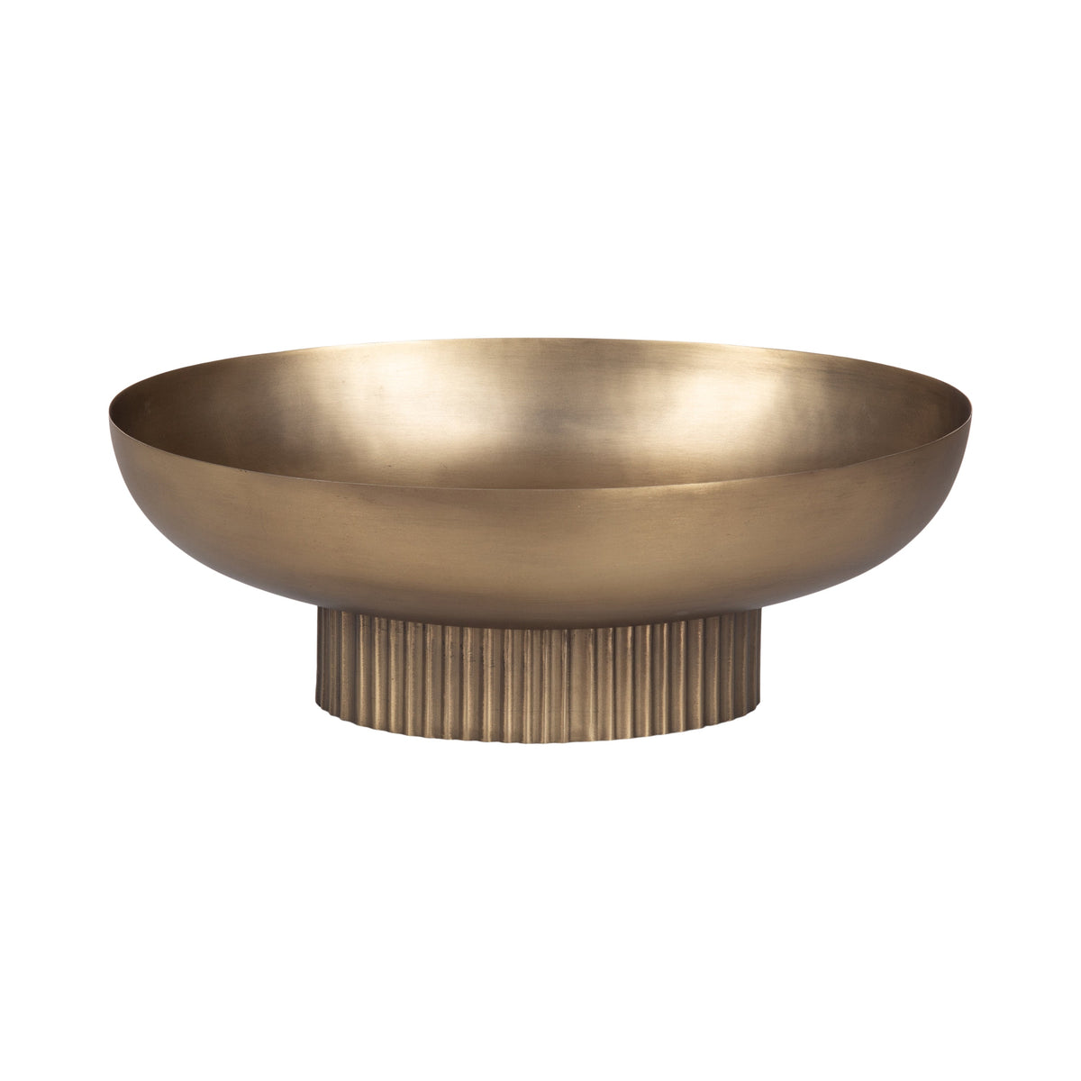 Rooks Ribbed Metal Bowl