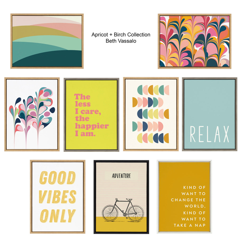 Sylvie Always an Adventure Framed Canvas by Apricot and Birch