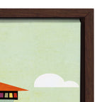 Sylvie Seattle Skyline Framed Canvas by Amber Leaders Designs