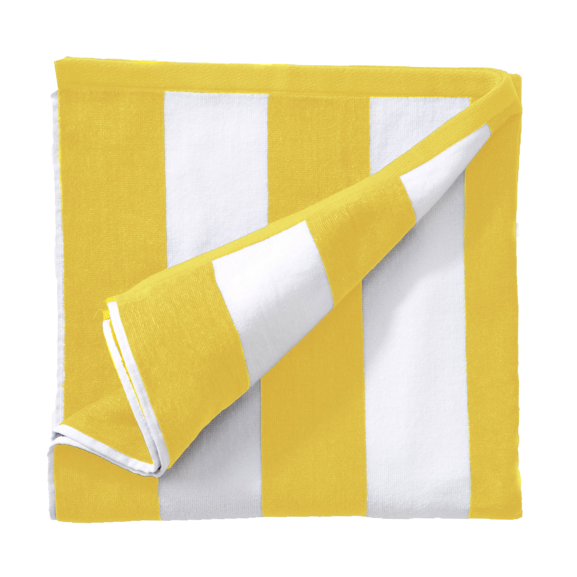 Cotton Velour Cabana Stripe Beach Towel - Novia Collection