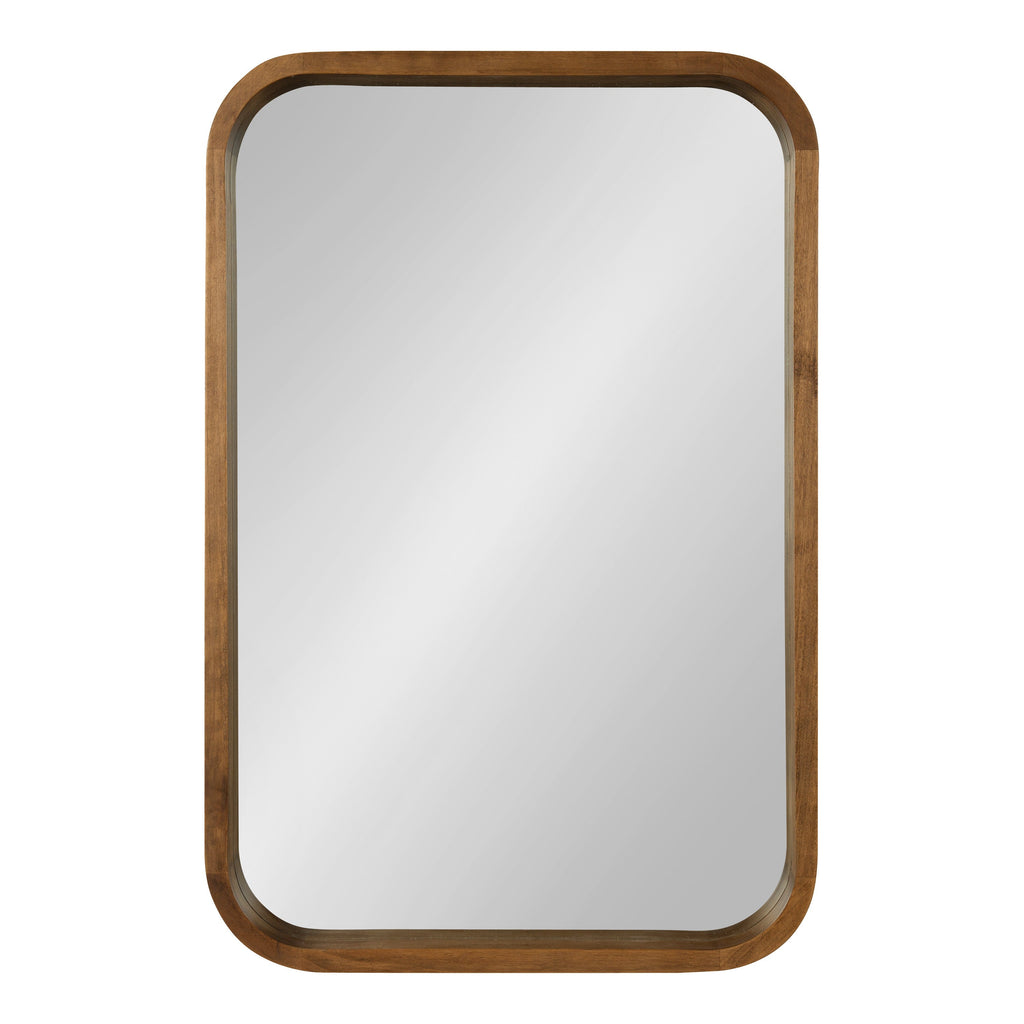 Hutton Wood Framed Radius Rectangle Mirror