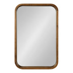 Hutton Wood Framed Radius Rectangle Mirror