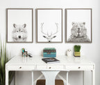 Sylvie Wolf Framed Canvas by Simon Te Tai