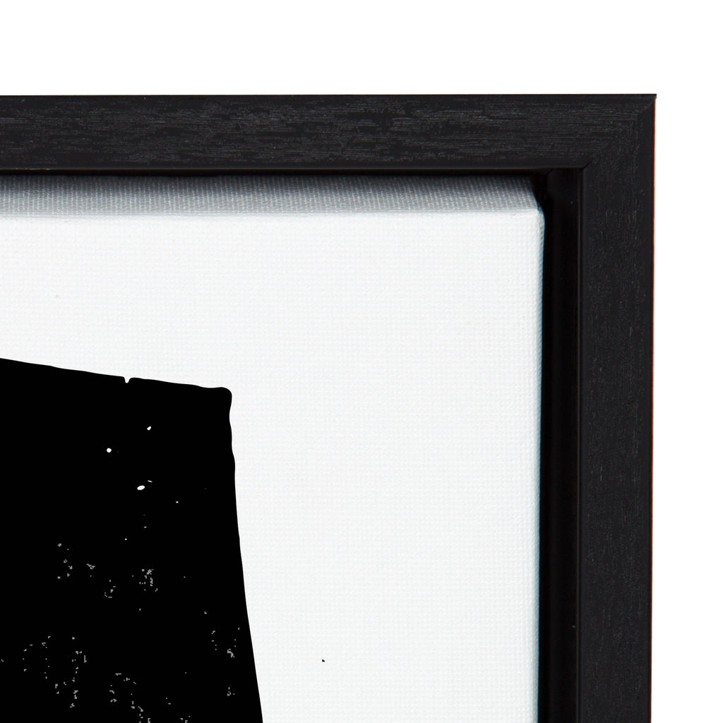 Sylvie Colliding Shapes Framed Canvas by Statement Goods
