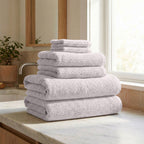 Turkish Cotton Ribbed 6-Piece Bath Towel Set - Georgiana Collection
