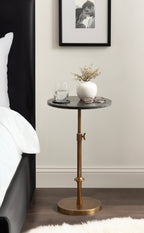 Engles Adjustable Marble Table and Plant Stand