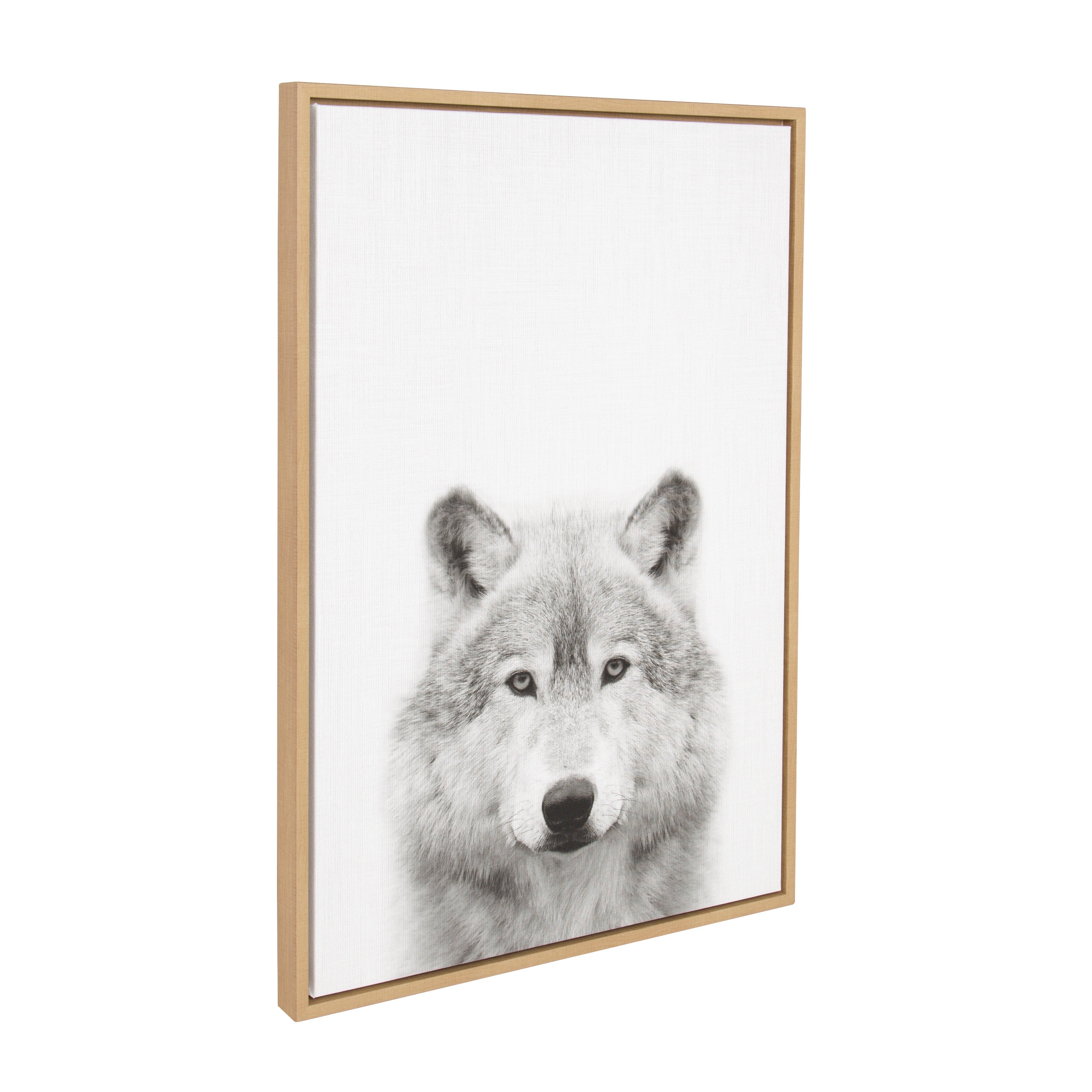 Sylvie Wolf Framed Canvas by Simon Te Tai