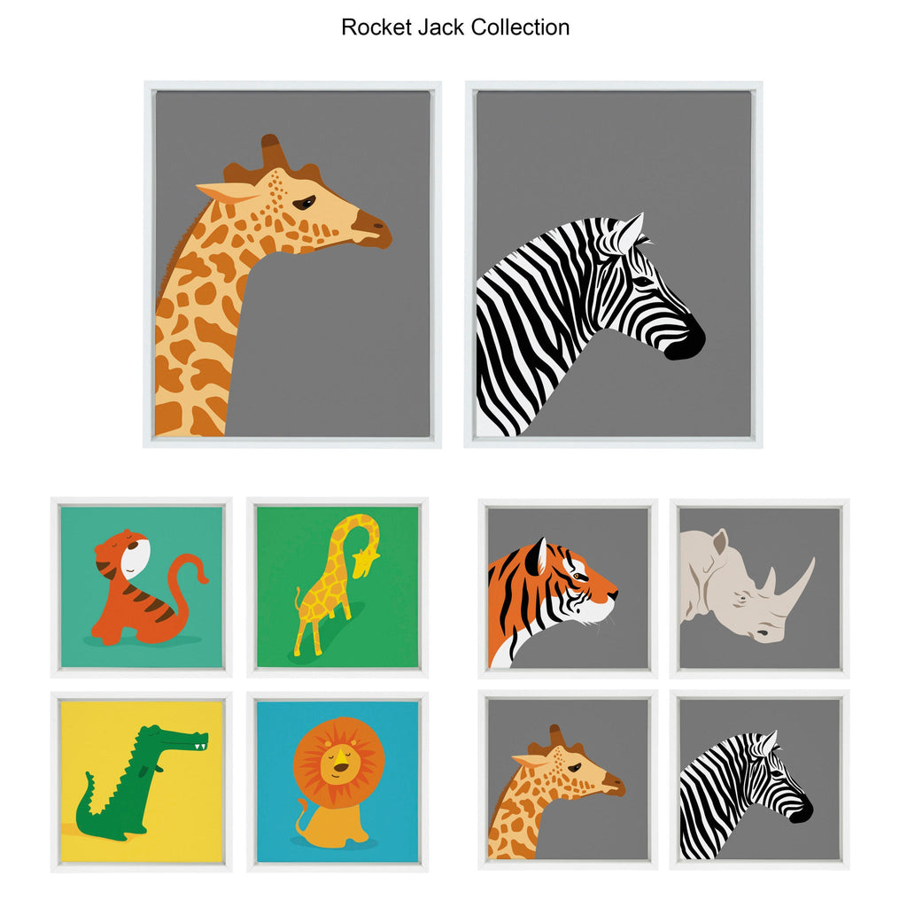 Sylvie Contemplation Framed Canvas by Rocket Jack