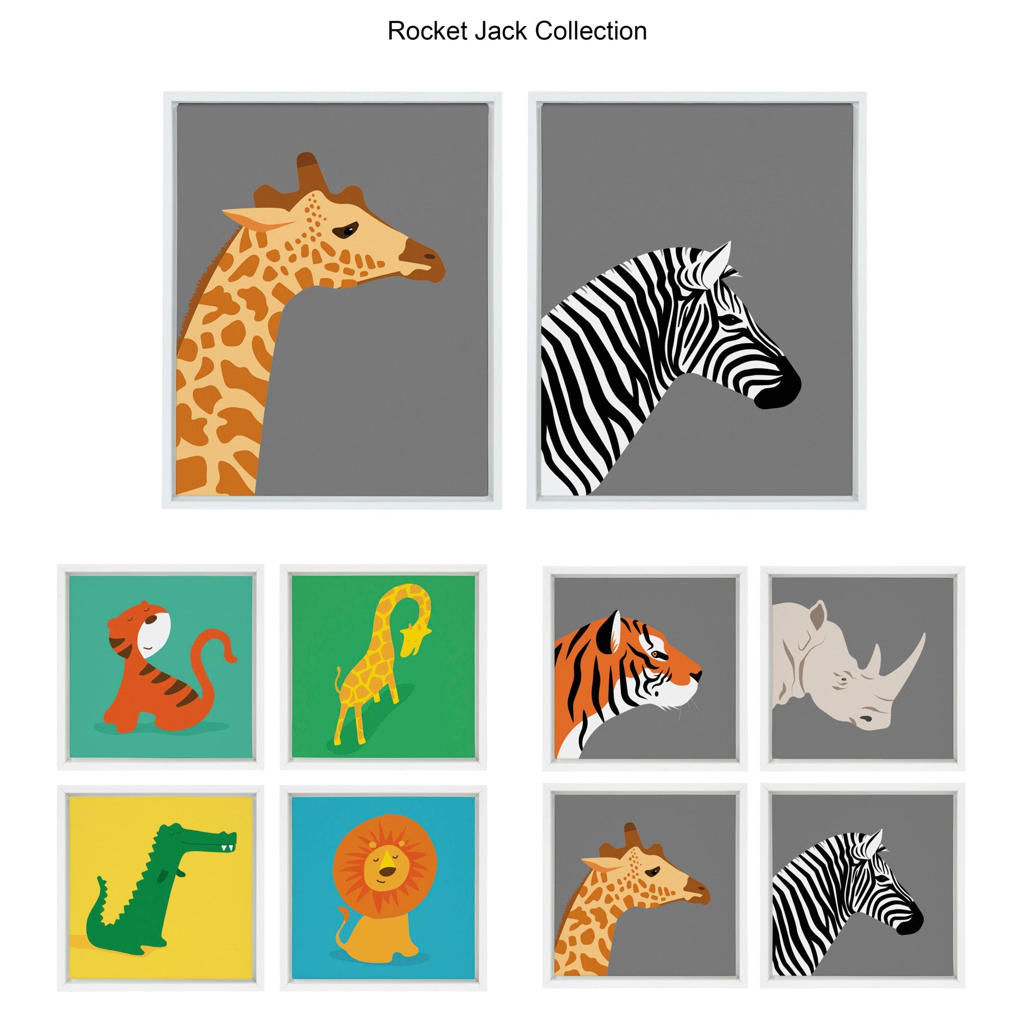 Sylvie Contemplation Framed Canvas by Rocket Jack