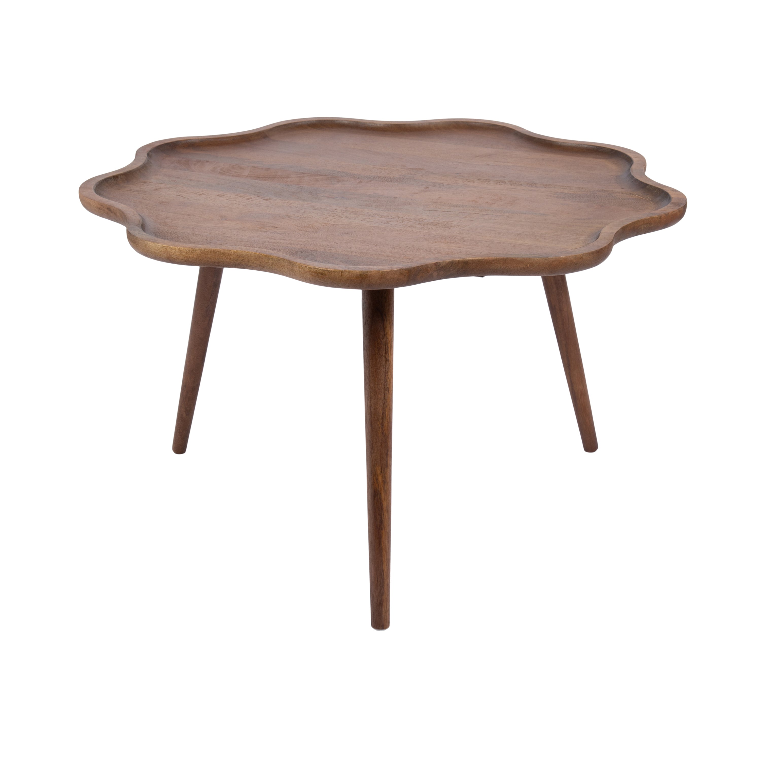 Alezar Scallop Wood Coffee Table