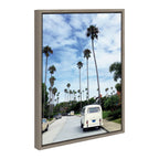 Sylvie La Jolla Commute Framed Canvas by Rachel Bolgov