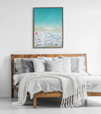 Sylvie Monterosso al Mare Swim Framed Canvas by Rachel Bolgov