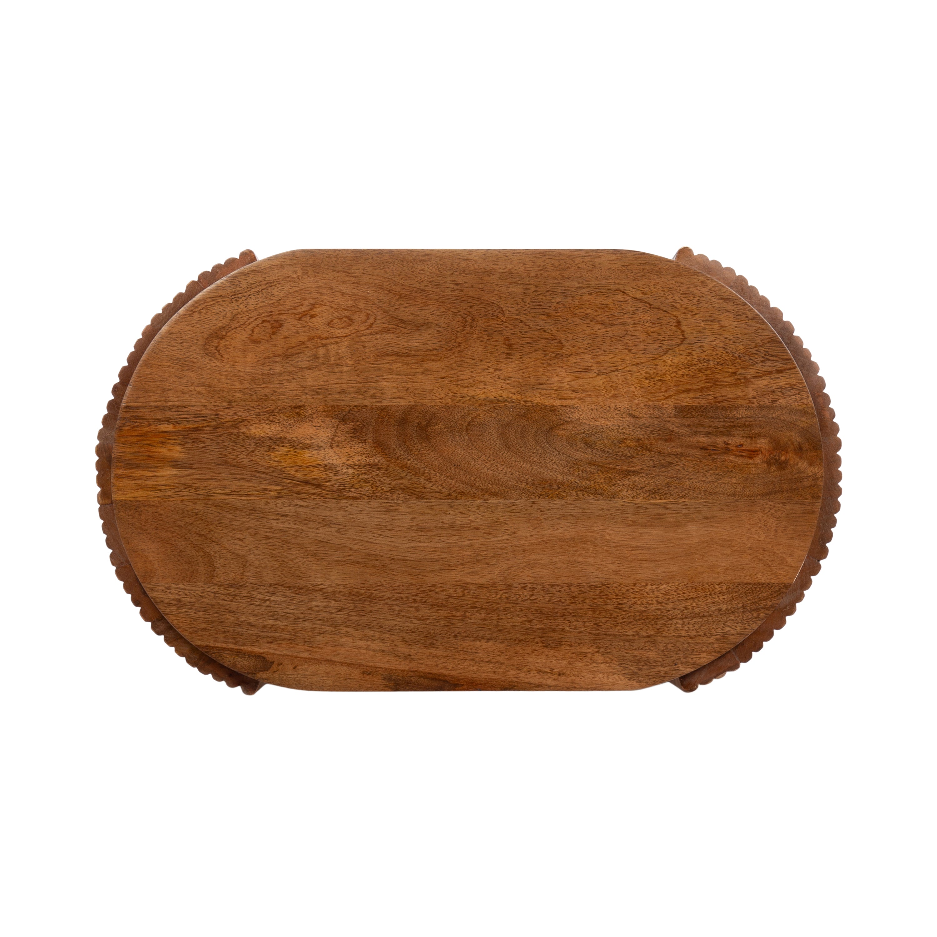 Cakora Capsule Wood Side Table