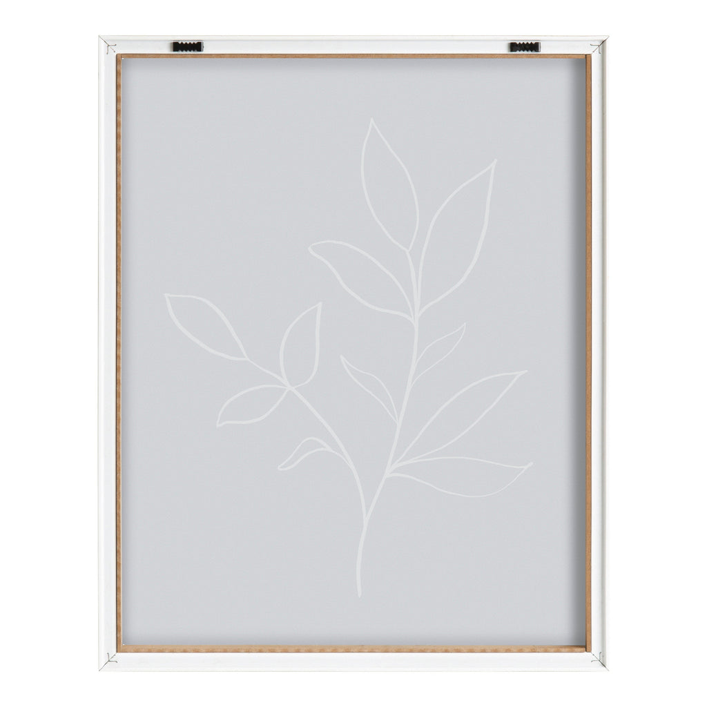 Blake Modern Blue Botanical Line Sketch Print 2 Framed Printed Glass by The Creative Bunch Studio
