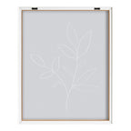 Blake Modern Blue Botanical Line Sketch Print 2 Framed Printed Glass by The Creative Bunch Studio